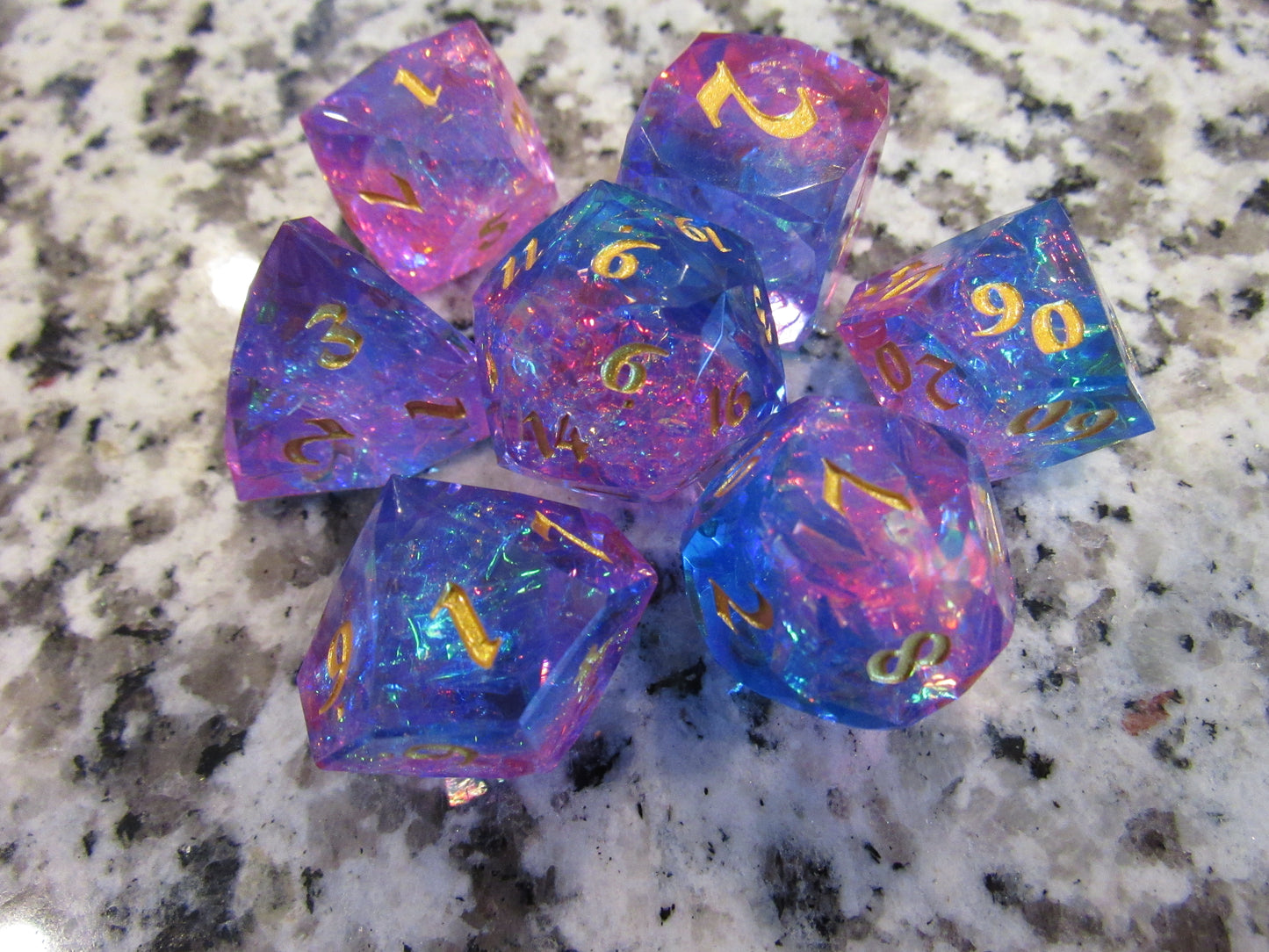 Faceted Resin Dice Set