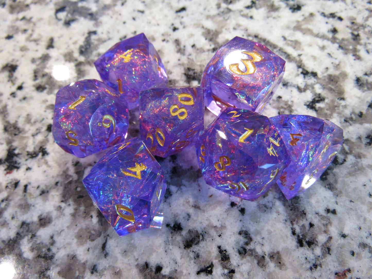 Faceted Resin Dice Set