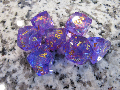 Faceted Resin Dice Set