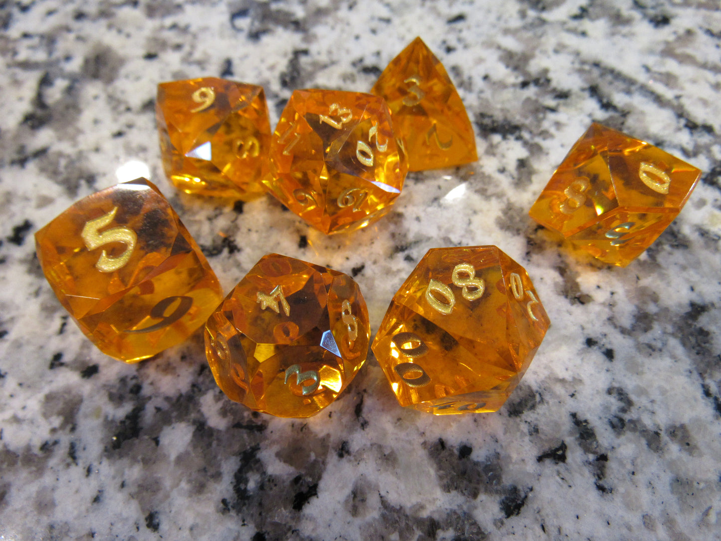 Faceted Resin Dice Set