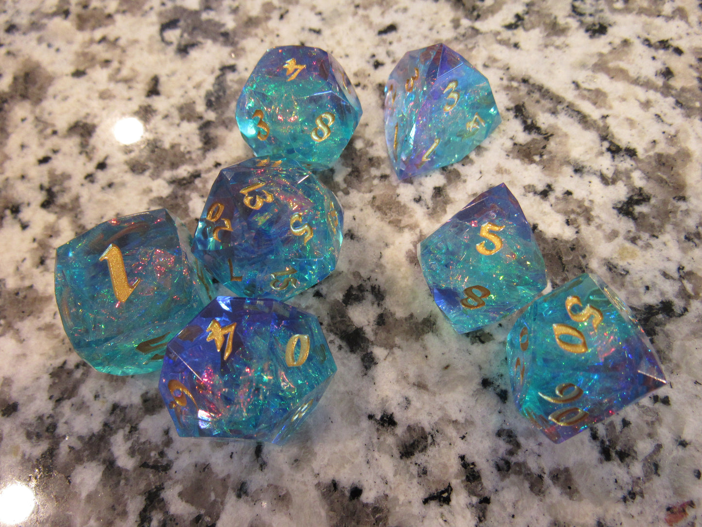 Faceted Resin Dice Set