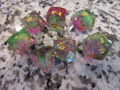 Faceted Resin Dice Set