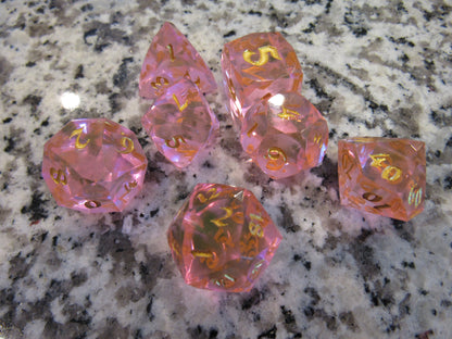 Faceted Resin Dice Set