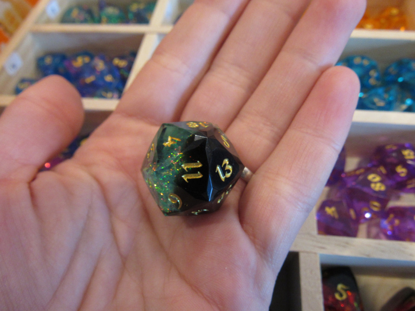 Faceted Resin Dice Set