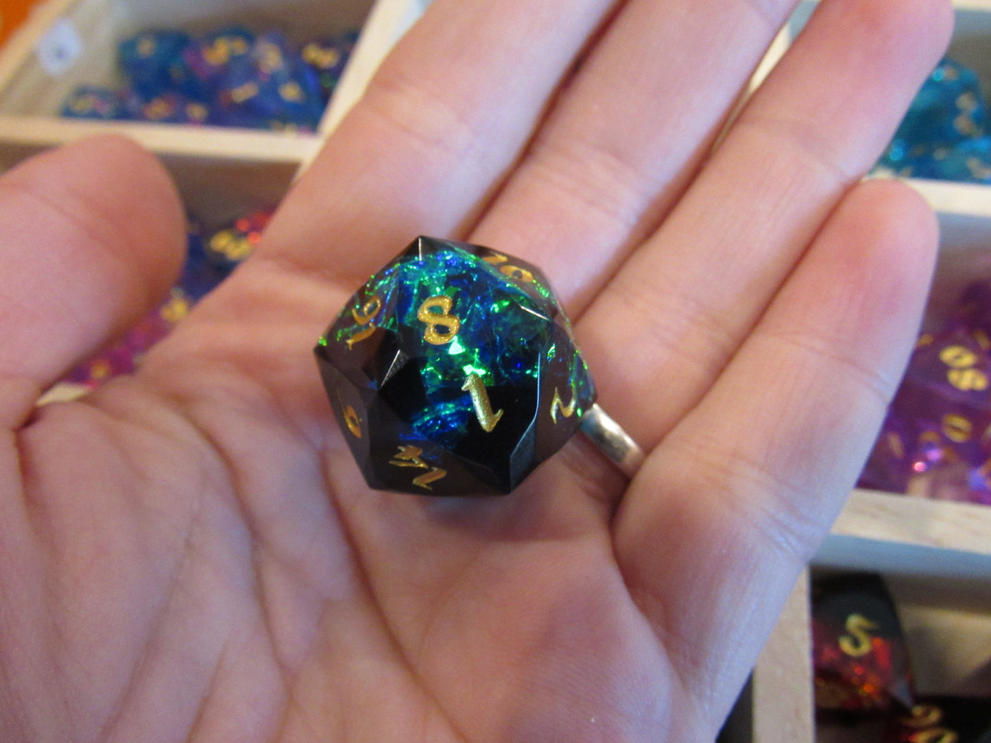 Faceted Resin Dice Set
