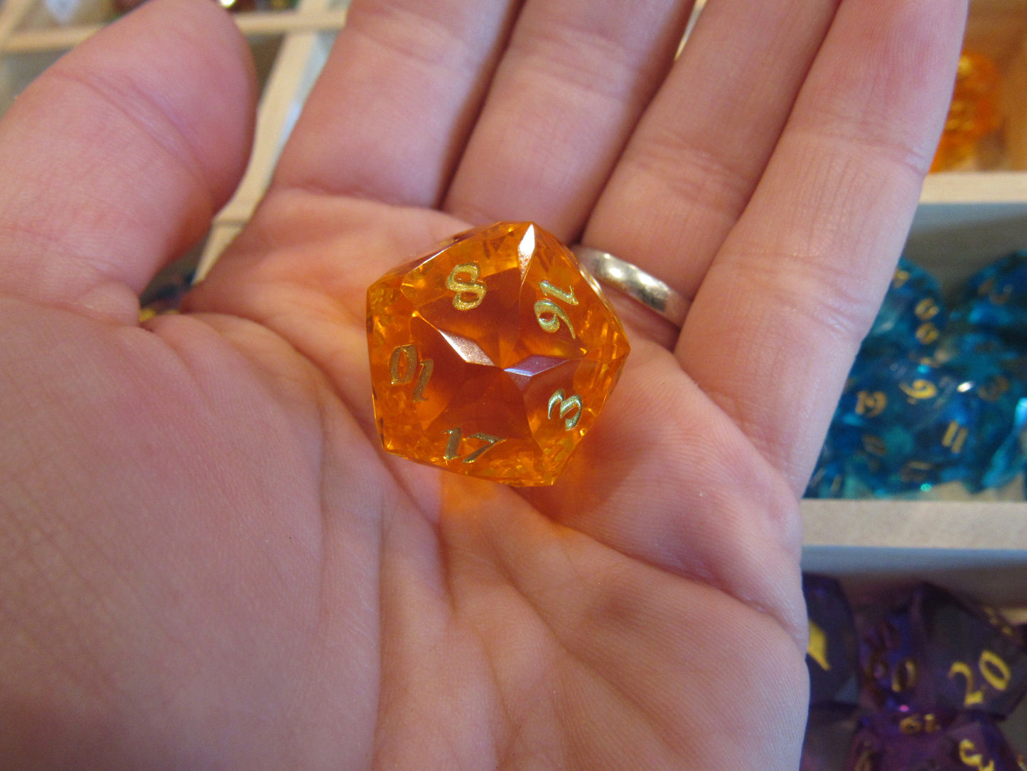 Faceted Resin Dice Set