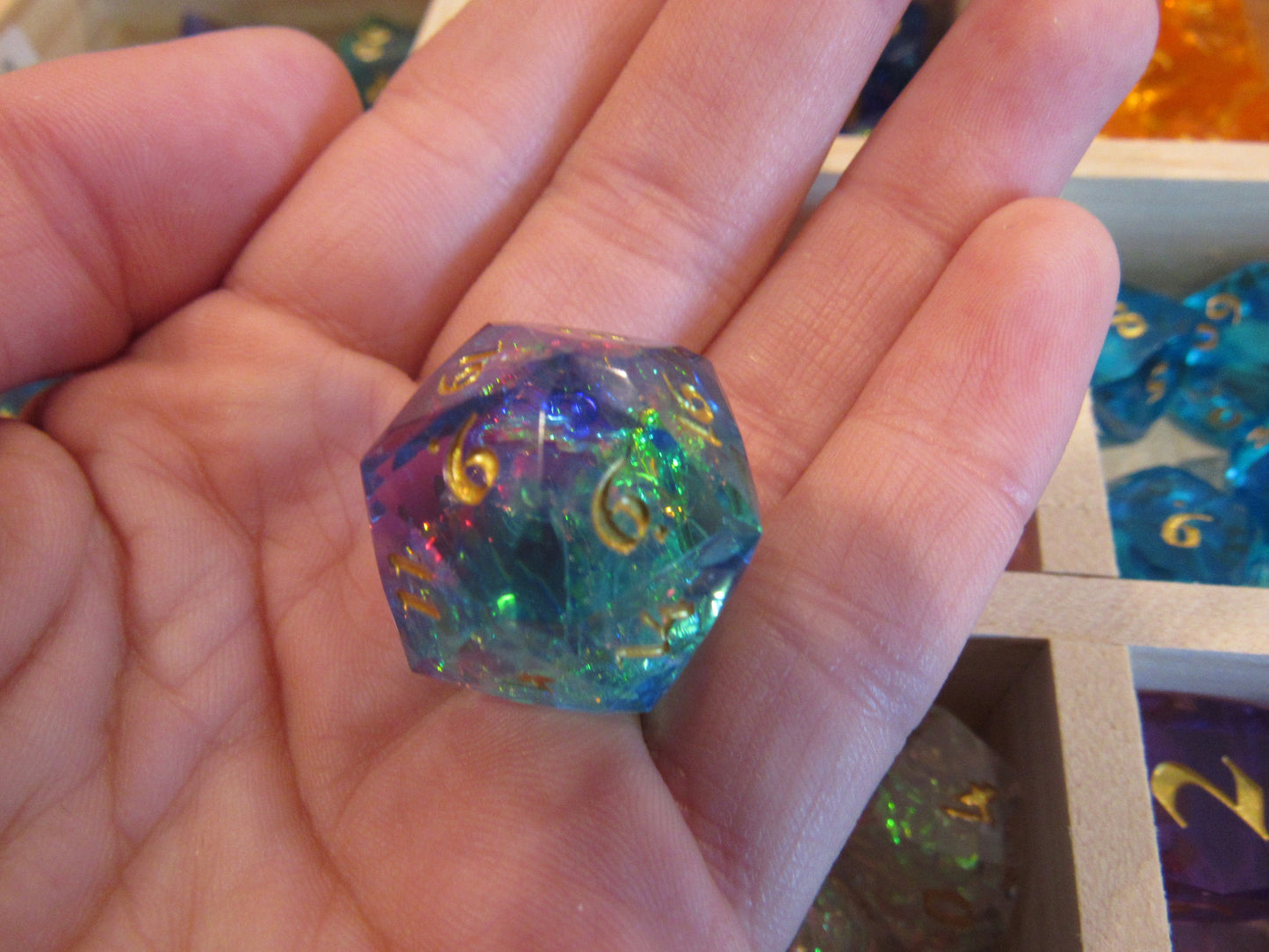 Faceted Resin Dice Set