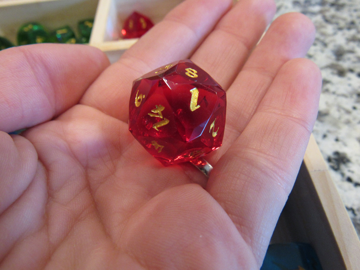 Faceted Resin Dice Set