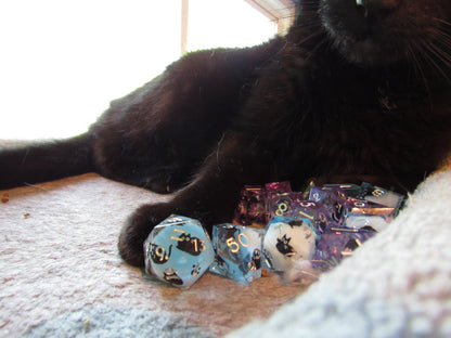 Cat Sharp Resin Dice Set
