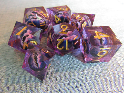 Eyeball Sharp Resin Dice Set