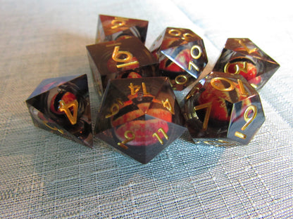Eyeball Sharp Resin Dice Set