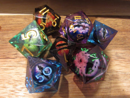 Eyeball Sharp Resin Dice Set