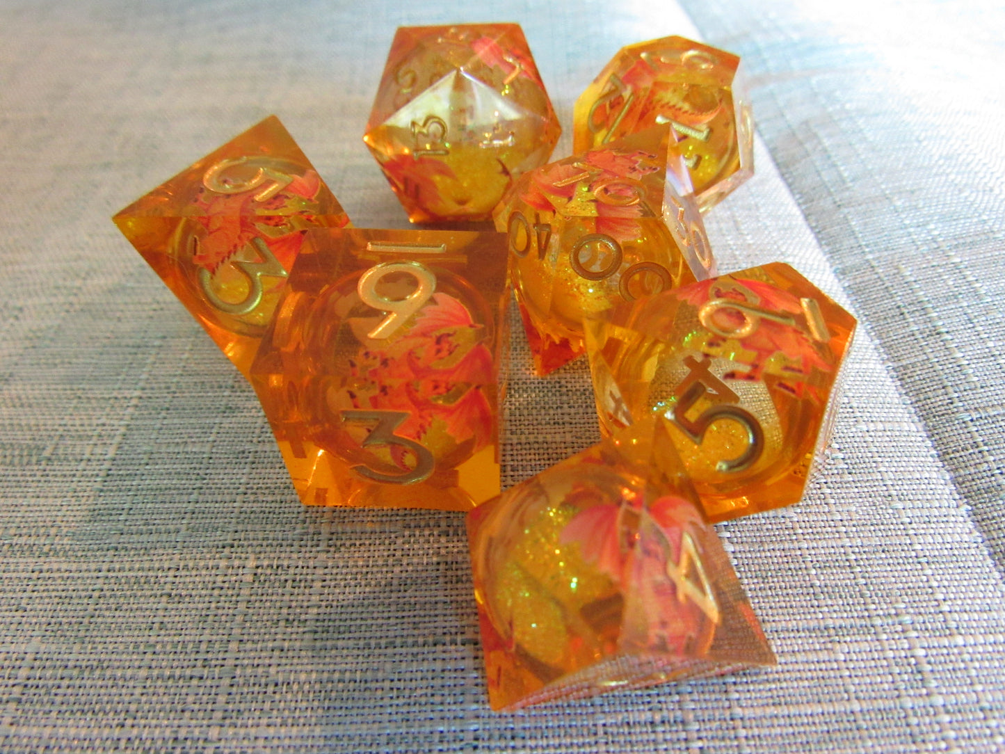 Dragon Sharp Resin Dice Set