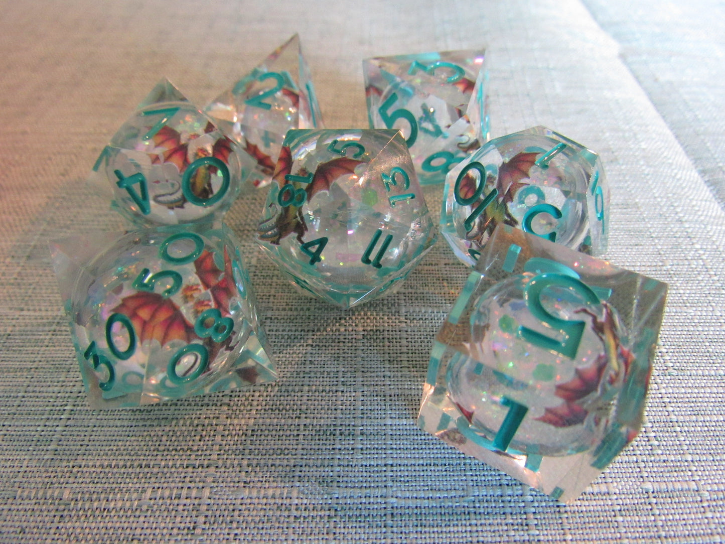 Dragon Sharp Resin Dice Set
