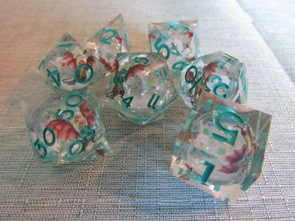 Dragon Sharp Resin Dice Set