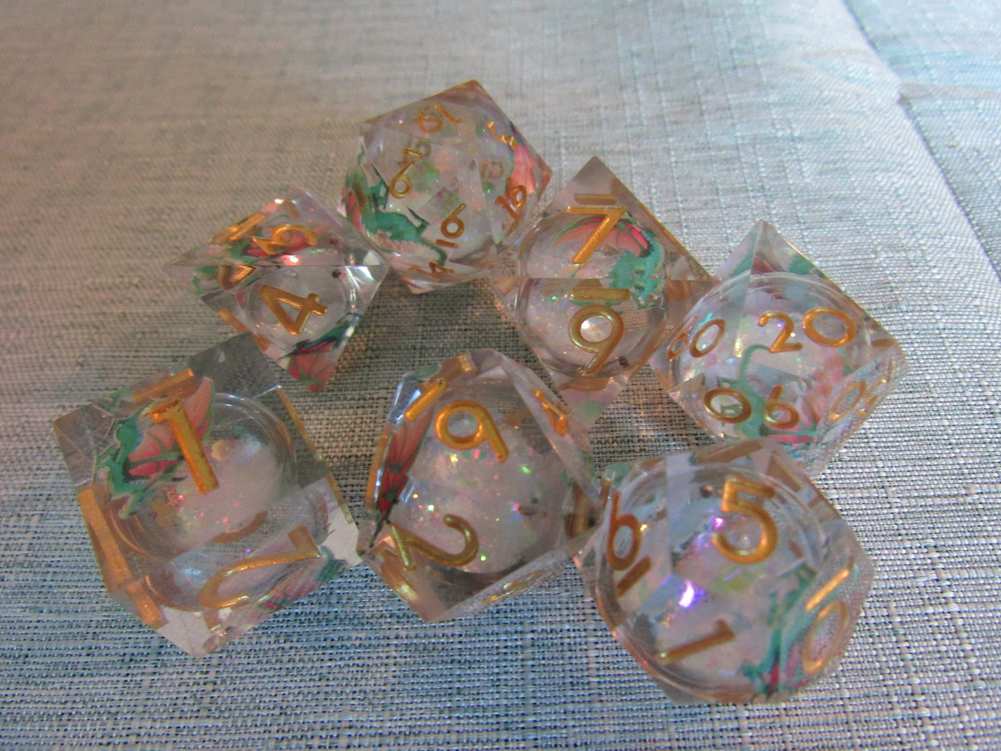 Dragon Sharp Resin Dice Set