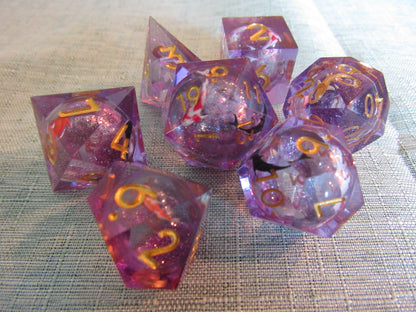 Koi Fish Sharp Resin Dice Set