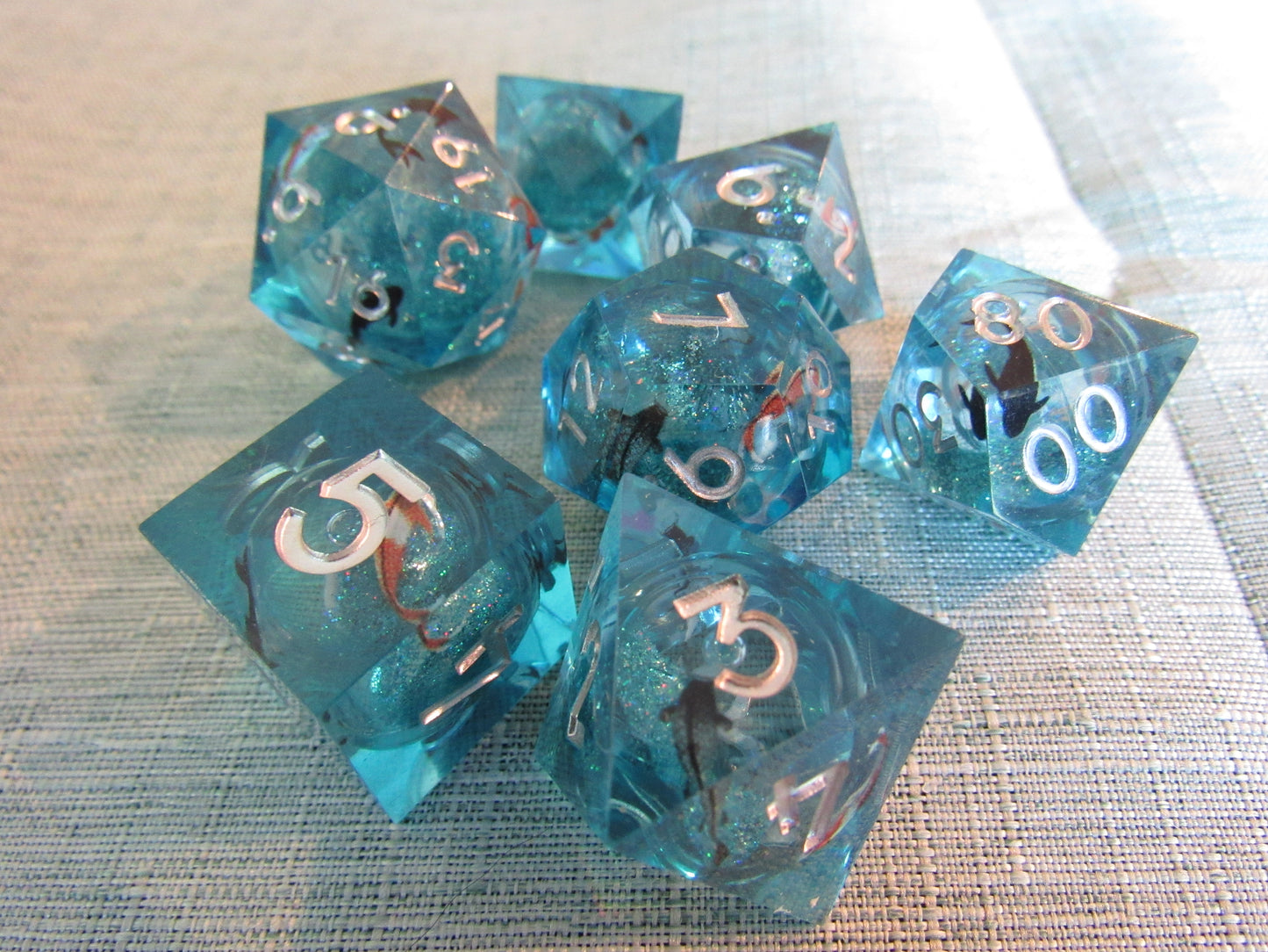 Koi Fish Sharp Resin Dice Set