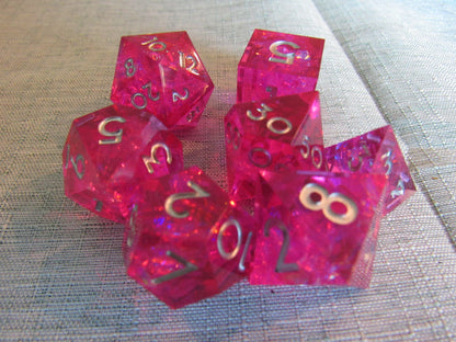 Classic Sharp Resin Dice Set
