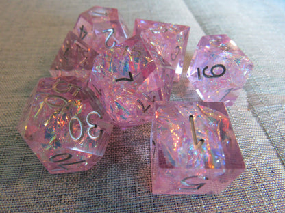 Classic Sharp Resin Dice Set
