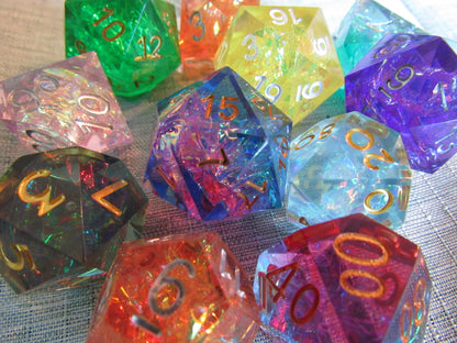 Classic Sharp Resin Dice Set