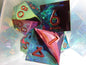 Iridescent Plated Sharp Resin Dice Set