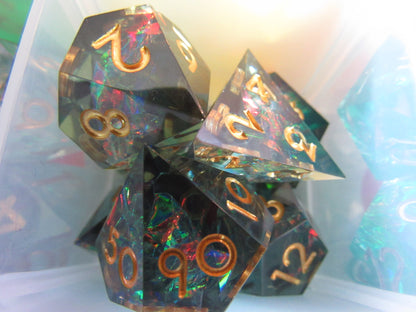 Classic Sharp Resin Dice Set