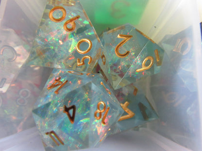 Classic Sharp Resin Dice Set