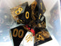 Glitter Color Band Sharp Resin Dice Set