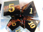 Glitter Color Band Sharp Resin Dice Set