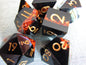 Glitter Color Band Sharp Resin Dice Set