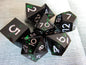 Glitter Color Band Sharp Resin Dice Set