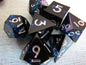 Glitter Color Band Sharp Resin Dice Set