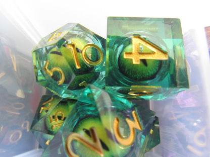 Eyeball Sharp Resin Dice Set