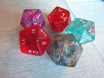 Rounded Resin D20 (Large - 33mm)