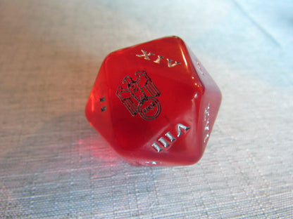 Rounded Resin D20 (Large - 33mm)