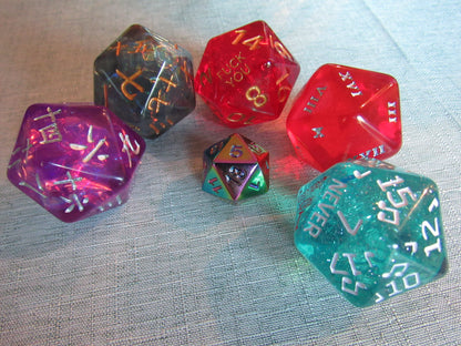 Rounded Resin D20 (Large - 33mm)