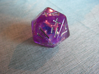 Rounded Resin D20 (Large - 33mm)