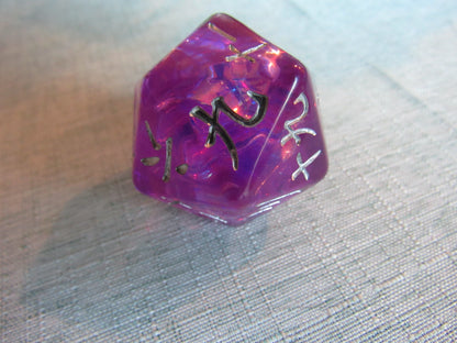 Rounded Resin D20 (Large - 33mm)