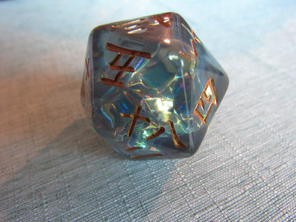 Rounded Resin D20 (Large - 33mm)