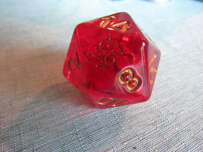 Rounded Resin D20 (Large - 33mm)