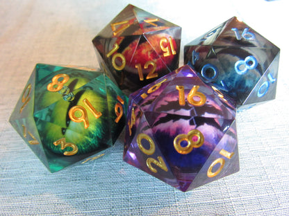Dragon Eye Liquid Core Resin D20 (Large - 33mm)