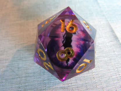 Dragon Eye Liquid Core Resin D20 (Large - 33mm)