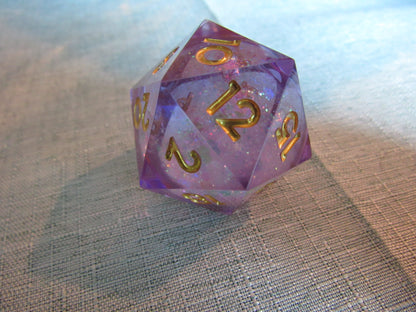 Glitter Liquid Core Resin D20 (Large - 33mm)