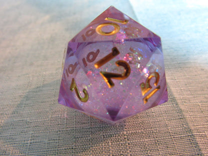 Glitter Liquid Core Resin D20 (Large - 33mm)
