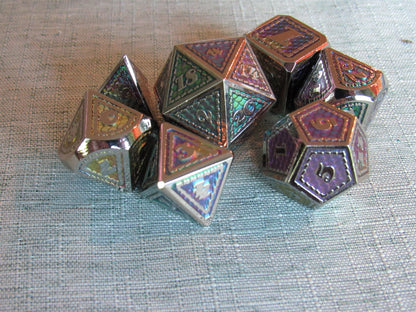 Classic Dragon Scale Metal Dice Set