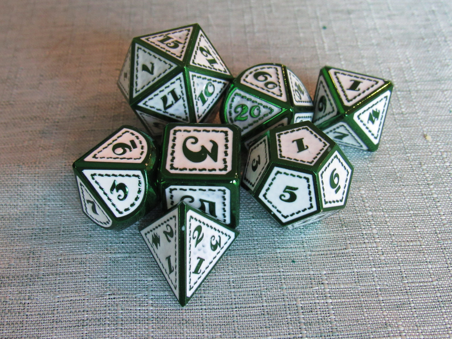 Classic Dragon Scale Metal Dice Set