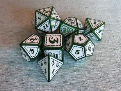 Classic Dragon Scale Metal Dice Set