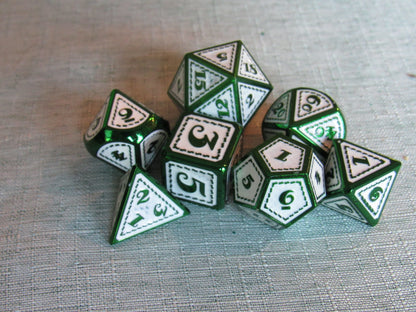 Classic Dragon Scale Metal Dice Set