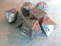 Plum Blossom Metal Dice Set